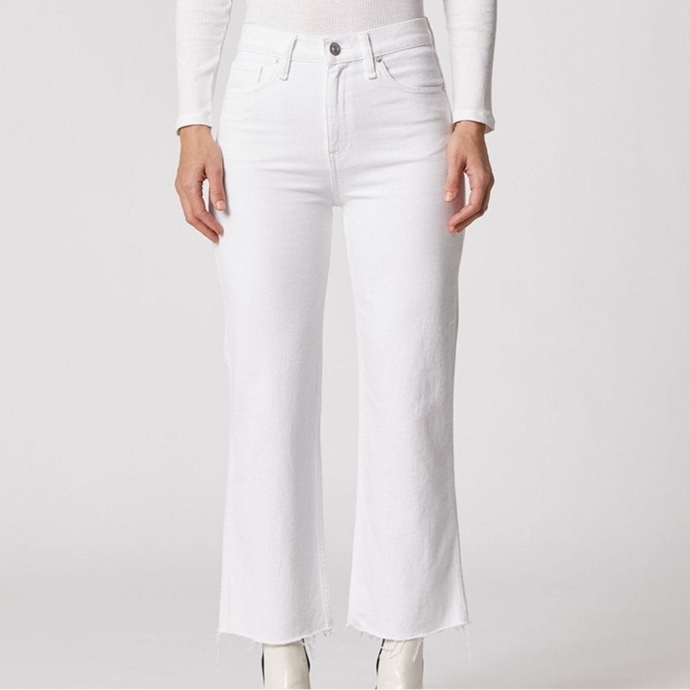 Hudson Los Angeles “Remi” High-Rise Straight Crop Jeans – White – Size 32 - NWT